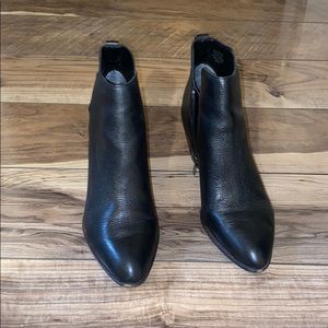 Black heeled booties